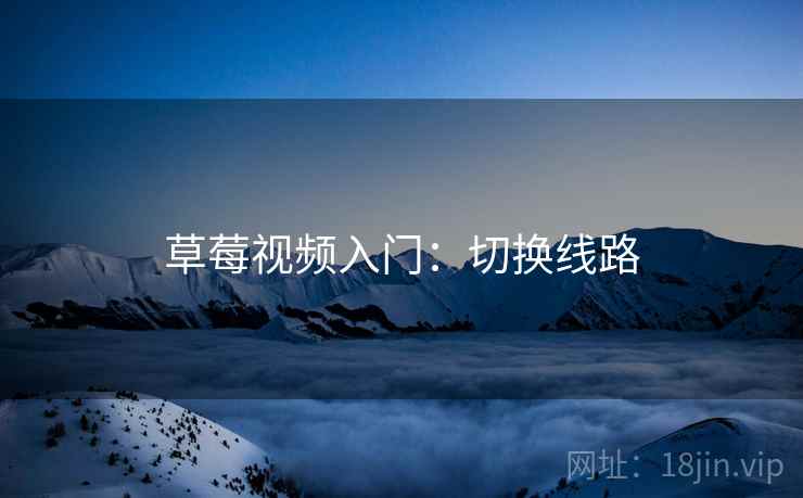 草莓视频入门：切换线路