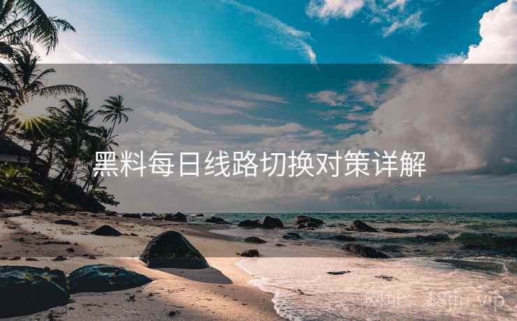 黑料每日线路切换对策详解