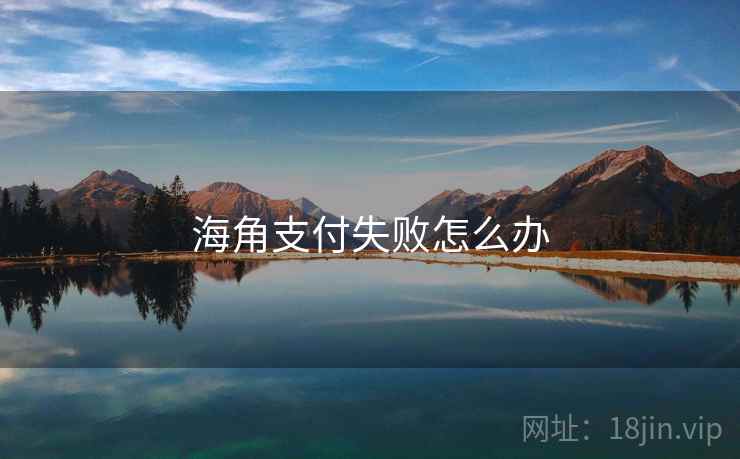 海角支付失败怎么办