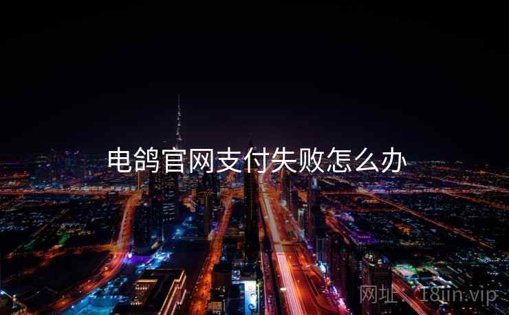 电鸽官网支付失败怎么办