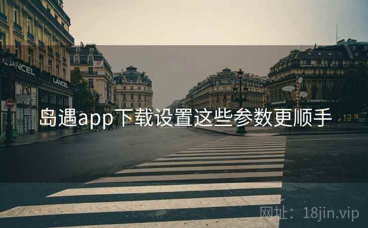 岛遇app下载设置这些参数更顺手
