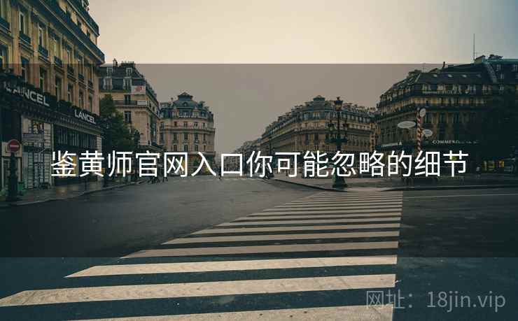 鉴黄师官网入口你可能忽略的细节