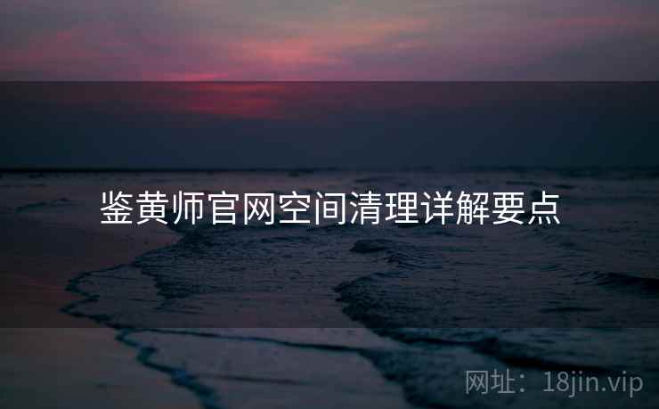 鉴黄师官网空间清理详解要点