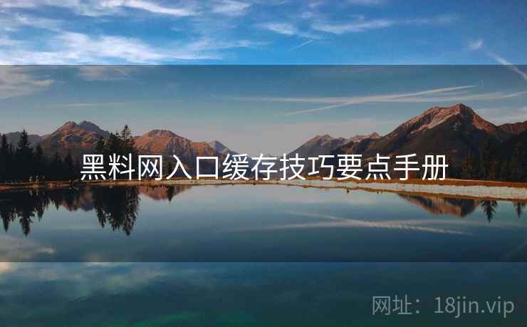 黑料网入口缓存技巧要点手册