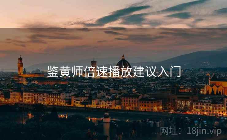 鉴黄师倍速播放建议入门